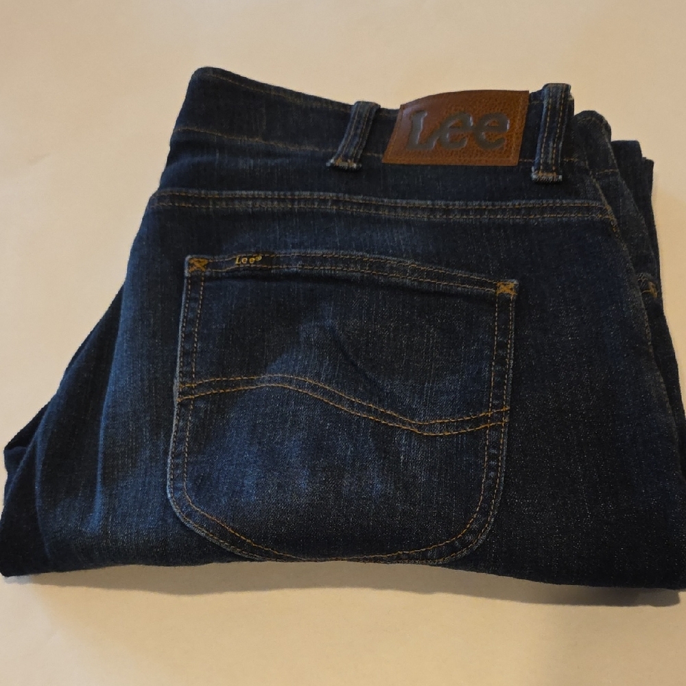 Lee Men's Dark Blue Denim Jeans
